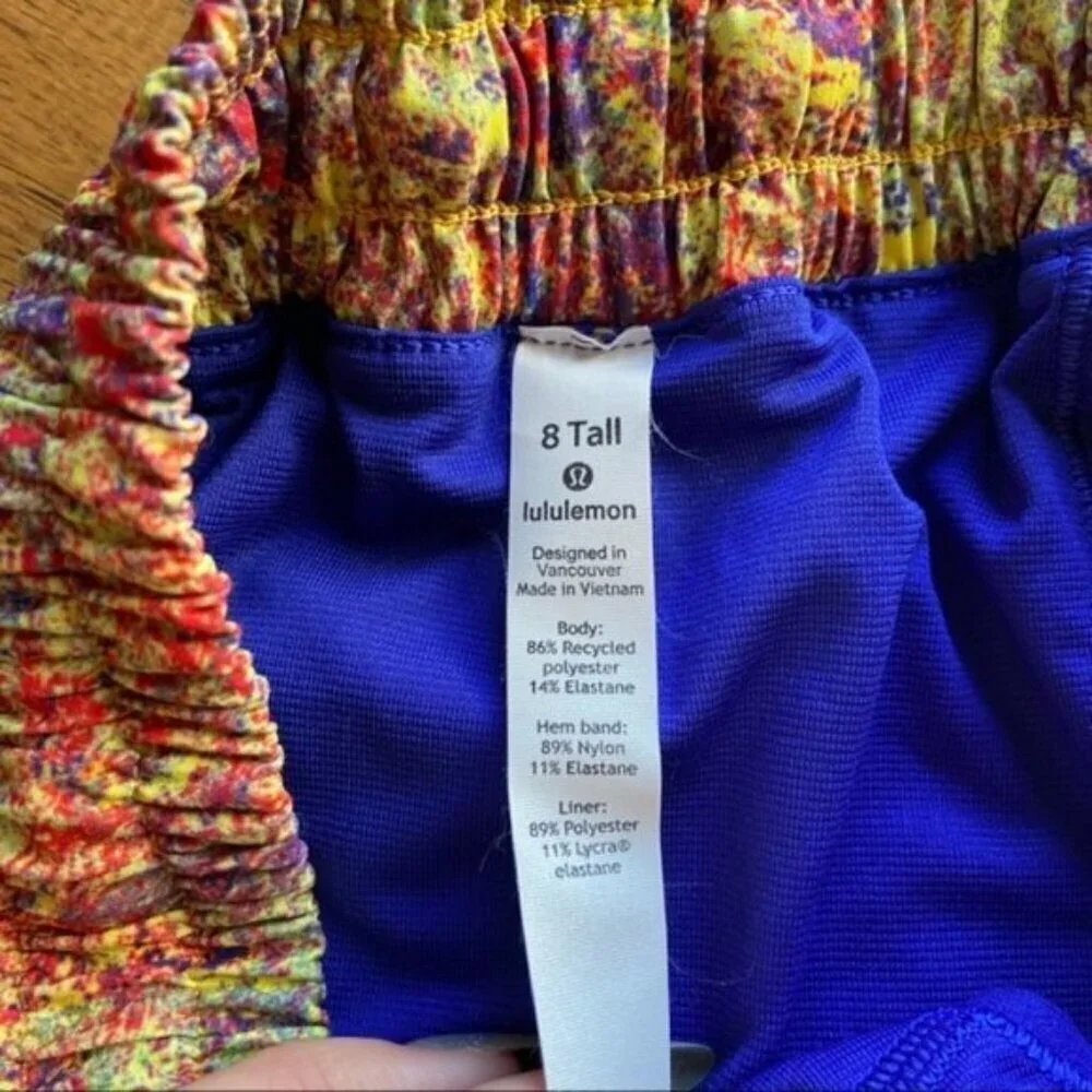 Lululemon Seawheeze 2019 hotty hot shorts size 8 Tall